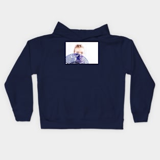 The Shy Girl With The Blue Eyes Kids Hoodie